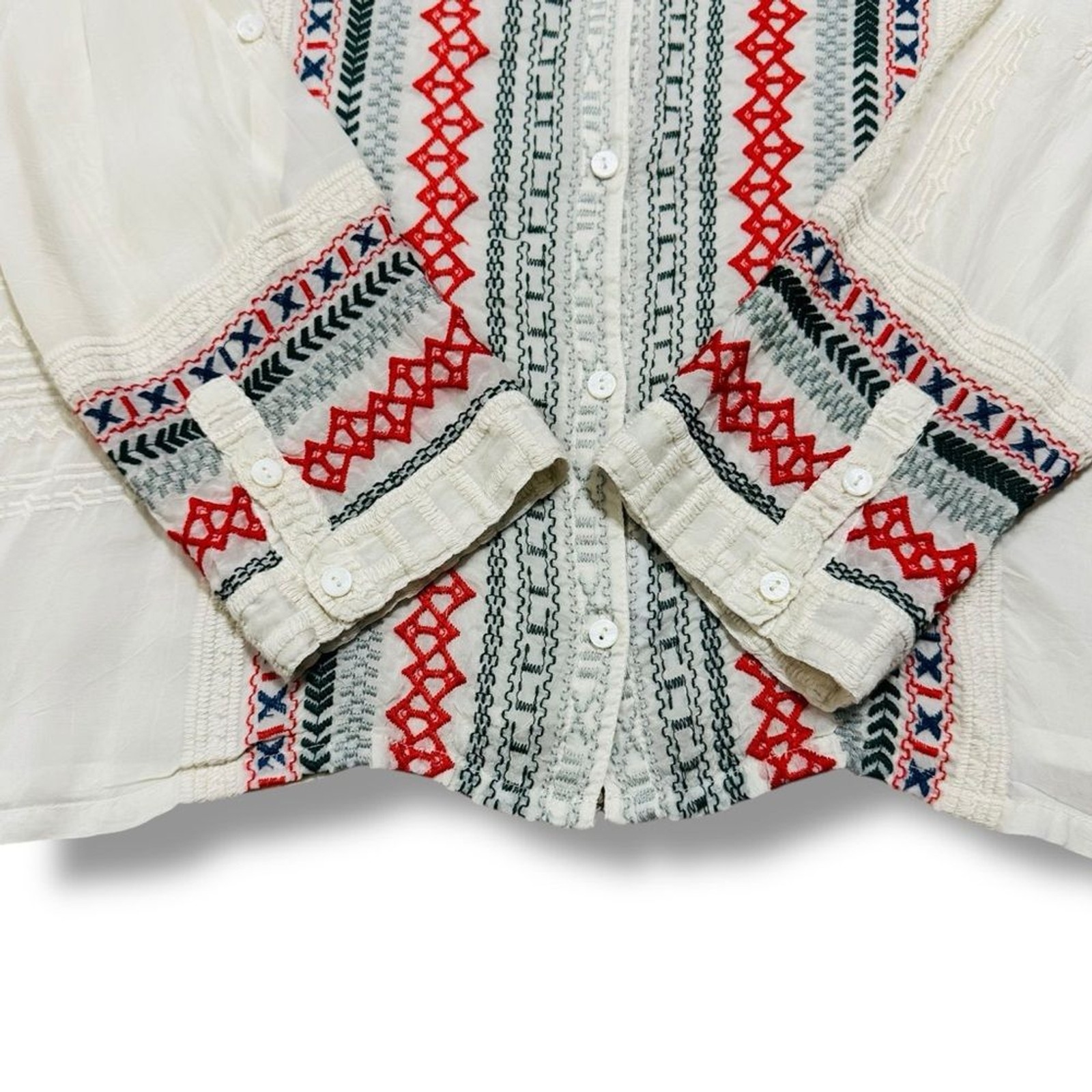 Johnny Was Button Down Blouse Size Large Women’s … - image 6