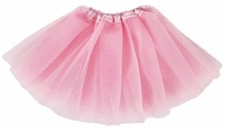 Kids Tutu Skirts 3 Layered Tulle, Fit Most 2-8 yrs Small, 09 Light Pink