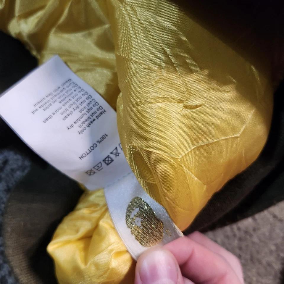 Bape A Bathing Ape Shark MA-1 Camo Bomber Flying Jacket Size Large Puffer - Image 3 of 4