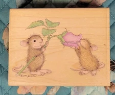 Stampabilities House Mouse Dsign Everything Is Coming Up Roses Rubber Stamp 2007