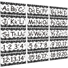 15 Pcs Alphabet Bulletin Board Strips Line Classroom Posters Decor