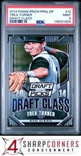 2014 PANINI PRIZM PERENNIAL DRAFT PICKS #12 TREA TURNER RC PSA 9