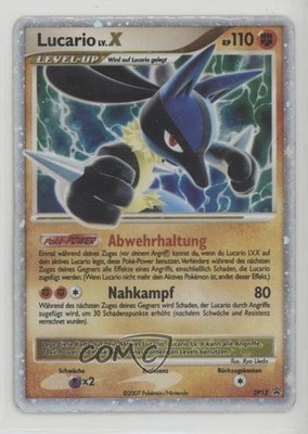 Lucario LvX (Holo) German Pokémon Diamond & Pearl Black Star Promo #DP12 2007