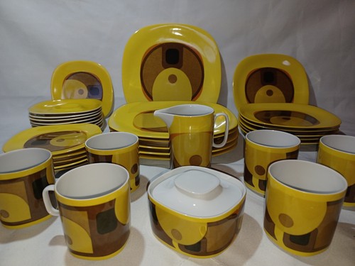 Lot34 Evolution Transition BLOCK LANGENTHAL Gold Yellow Swiss Mid Century Modern - Picture 1 of 13
