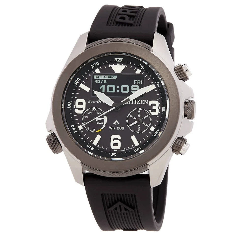 Citizen Promaster Land Chronograph Analog-Digital Black Dial Men's Watch