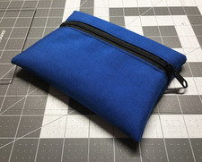 LIVESOUTSIDE Royal Blue Tactical Black Zipper Bag Small USA Made Hi Viz EDC NEW