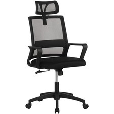 SEDIA UFFICIO ERGONOMICA RECLINABILE POGGIATESTA TRASPIRANTE PER SCRIVANIA PC