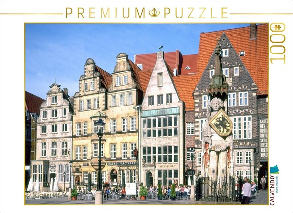 Calvendo Puzzle Bremen's Old Town With Roland | 1000 Pieces, Finished Size 25.2-image