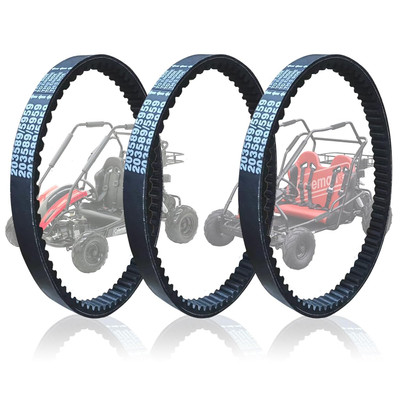 3pcs Go Kart Drive Belt 203589 for Coleman KT196 CVT 30 Series Torque Converter