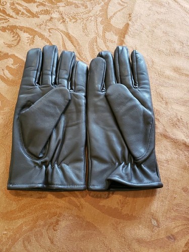 Guanti in pelle 2XL uomo MARRONE con grana superiore foderati nuovi senza etichette - Foto 4 di 7