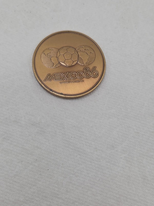 1986 MEXICO World Cup Soccer Football Coin Germany Wanderfalken Neuhaus 