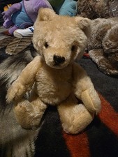 Vintage STEIFF Teddy Bear, 8" golden mohair c1960s, Fully jointed