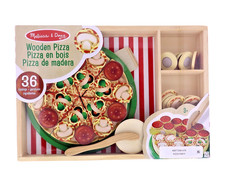 Melissa Doug Wooden Pizza Playset
