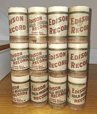 12 EMPTY ORIGINAL EDISON  TWO MINUTE CYLINDER RECORD BOXES NO RECORDS OR LIDS