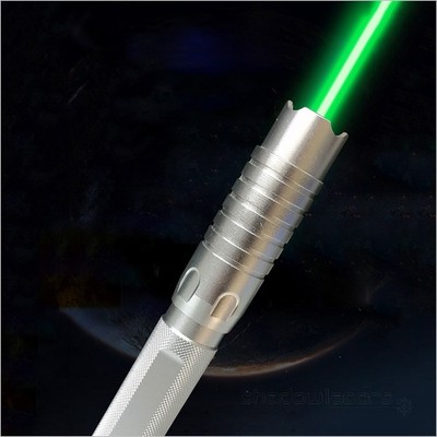 Adjustable Focus 520nm Green Flashlight Pointer Pen Visible Beam Light +Gift Box
