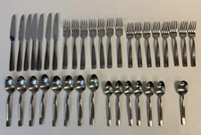38 Pc Oneida KASSIA Satin Stainless Flatware Set 7+ Place Settings