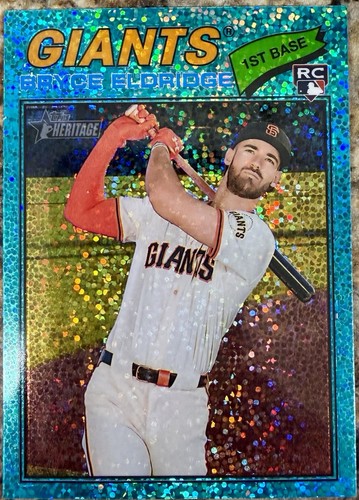 2026 Topps Heritage - Bryce Eldridge #310 Chrome Aqua Sparkle Refractor (RC)