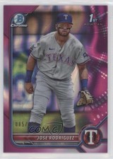 2022 Bowman Chrome Prospects Fuchsia Lava Refractor 85/199 Jose Rodriguez u6m