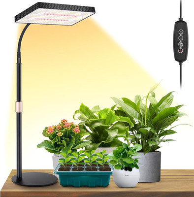 Desk Grow Light Full Spectrum Plant Lamp Timer Adjustable 6 Brightness