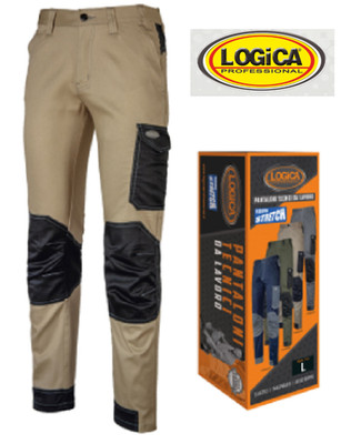 CONDOR Arbeitshose Herren TG M Beige Polyester-Baumwolle Stretch verstärkt