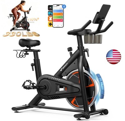 MERACH S36 Magnetic Indoor Exercise Bike Stationary Bike for Home Gym 330lbs APP
