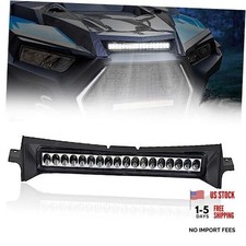 Front LED Auxiliary Light Bar for Polaris RZR 1000 19-23, Hood Scoop DRL