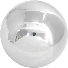ZYAMY 4 Inch Stainless Steel Ball Sphere Mirror Hollow Home Silver 