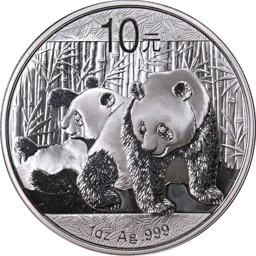 2010 Chinese Silver Panda 1 oz — photo from the most recent tracked eBay sale