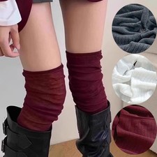 Thigh High Stockings for Women Trendy Casual Over The Knee Female Red Lon
