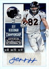 2015 Panini Contenders Championship Ticket Jeff Heuerman Auto 25/99 Denver