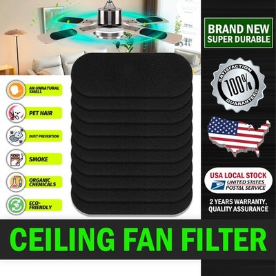 Unscented Activated Carbon Ceiling Fan Blade Filter High Quality Household 30Pcs
