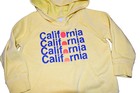 K8 2018 OLD NAVY 12-18M CALIFORNIA Yellow Pullover Hoodie Hooded Sweatshirt — photo 2