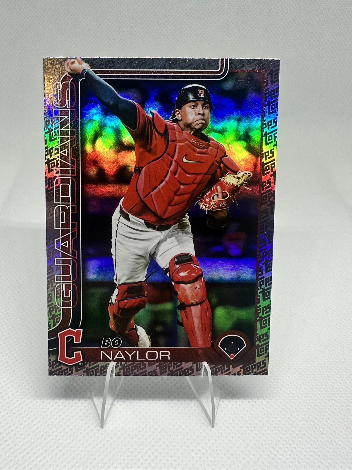 2025 Topps Series 2 - Bo Naylor #446 Topps Foil Pattern