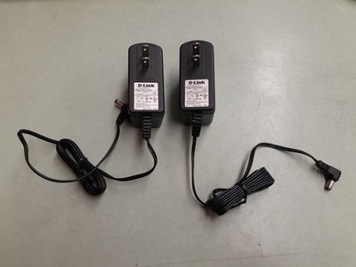 (2) D-Link I.T.E. AMS3-1201250FU Power Supply adapter 100-240v Out 12VDC 1.25A