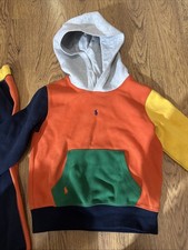 Polo Ralph Lauren Kids Colorblock Hoodie And Pants Size 5