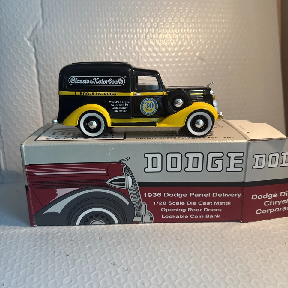 Motorbooks clássicos Dodge Panel Delivery escala bancária fundida 1:28 1936 #74030 - Imagem 2 de 4