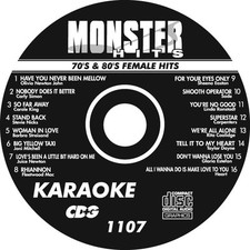 KARAOKE MONSTER HITS CD G 70  80's FEMALE HITS  1107