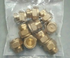 15mm x 15mm STOP CAP END COMPRESSION JOINT FITTING - PACK OF 10 PLUMBING
