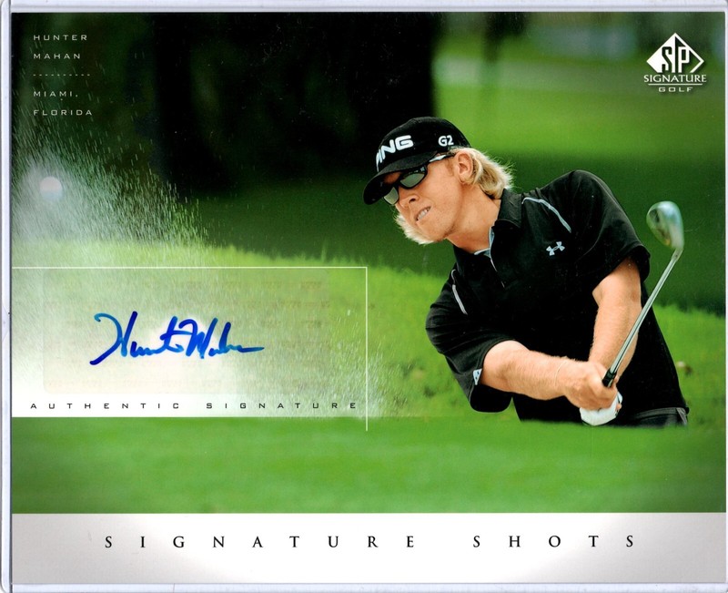 2004 SP Signature Golf Hunter Mahan 8x10 Signed photo Signature Shots Auto
