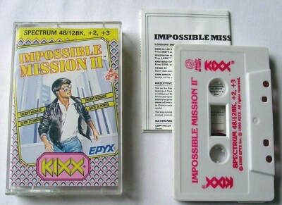 Sinclair ZX Spectrum 48K Game - IMPOSSIBLE MISSION 2 - Kixx - Tested & Working