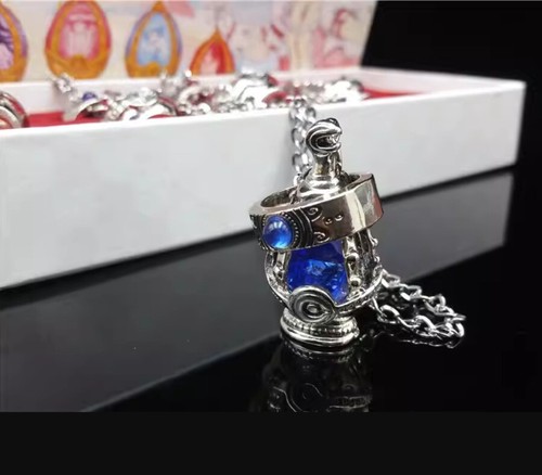 Puella Magi Madoka Soul Gem Set 10 PCs Magical Pendants Necklace Rings Cos Model - Picture 6 of 6