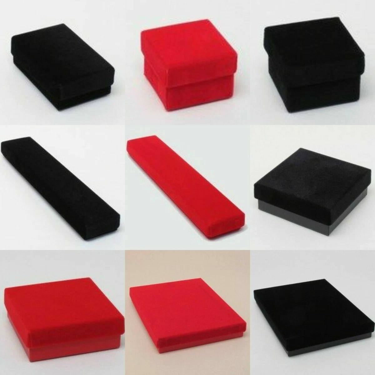 6pcs Square Cardboard Bracelet Gift Boxes with Sponge for Necklace Earring  Bracelet Jewellry Storage Packaging Gift Display Box