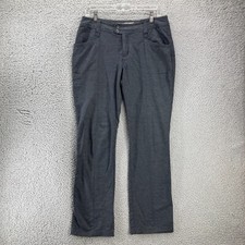 Royal Robbins Womens Gray Hiking Outdoor Straight Leg Pants Size 6 Stretch Twill