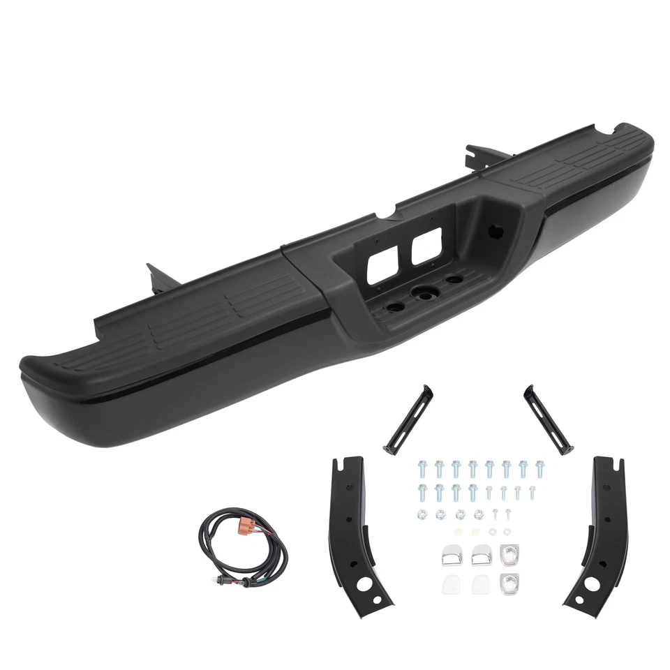 For Toyota Tundra 2000-2006 Rear Step Bumper Complete Assembly Steel Black Foto 2 de 4