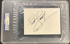 Bob Cousy Autographed Cut Signature PSA/DNA HOF Boston Celtics