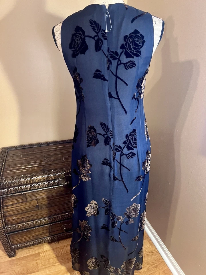 Vestido de noche largo para mujer Tessuto talla 2 Foto 2 de 4