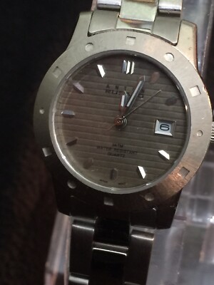 Anton Rusand Ladies Watch W/r30m Date Lovly Design Face Two Tone Stainless/st/ba