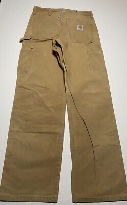 Vintage USA Carhartt B01 BRN Duck Double Knee Work Pants Actual