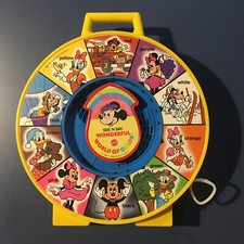 See 'N Say Wonderful World of Color Mickey Mouse Disney Vintage 1988 Mattel