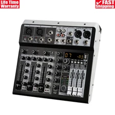 KP4 4-Channel Audio Mixer Built-in 16 Digital Effector 48V Phantom Power Supply